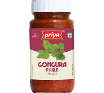 Priya Pickle Gongura (With Garlic) – 300gm