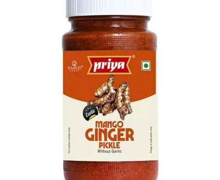 Priya Pickle Mango Ginger (Without Garlic) - 300gm
