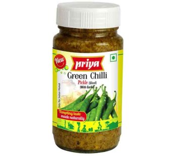 Priya Pickle Green Chilli (With Garlic) – 300gm