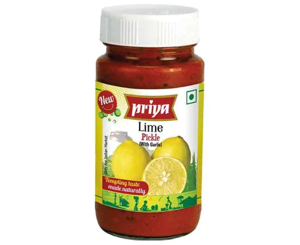 Priya Pickle Lime (With Garlic) - 300gm