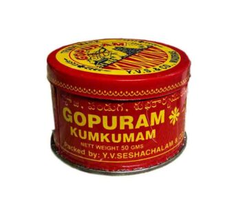 GOPURAM Powder Premium Kumkum Tin – 50gm