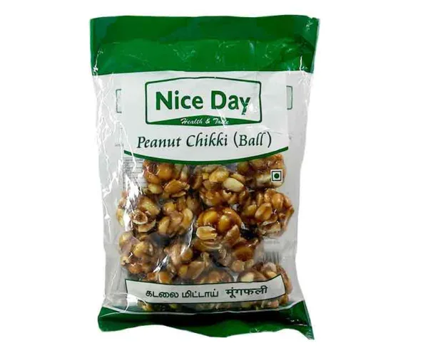 Nice Day Peanut Chikki Ball - 100+25gm