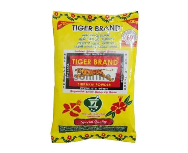 TIGER BRAND SHIKAKAI Soapnut Powder for Hair - 100gm