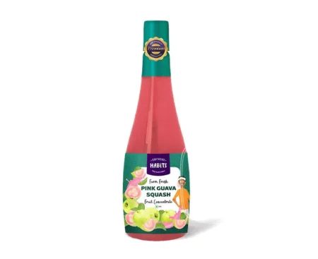 Habits of Life Pink Guava Squash - 750 ml